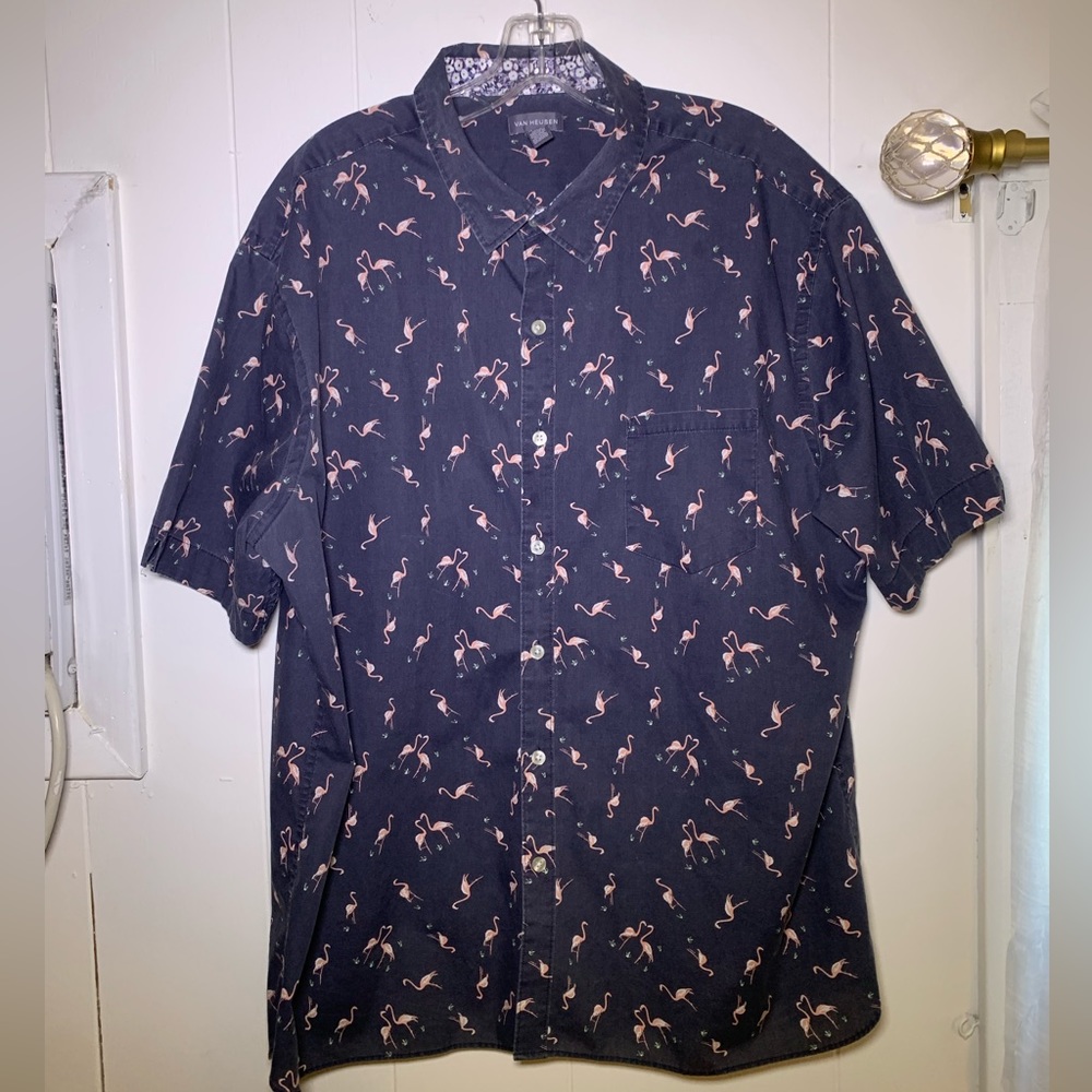 Mens Short Sleeve Button Down Shirt
